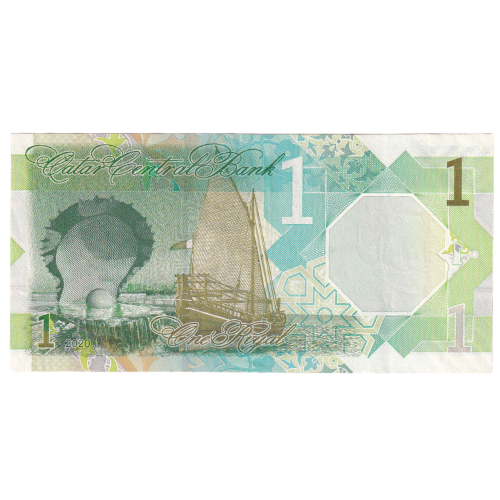 Qatar 2020 1 Riyal VF 196733 Banknote