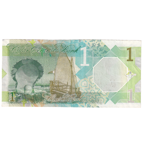 Qatar 2020 1 Riyal VF 925847 Banknote