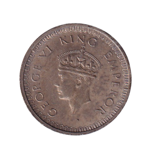 India 1942 1 Rupee F George VI King Emperor Coin 