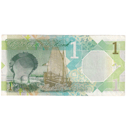 Qatar 2020 1 Riyal VF 762633 Banknote