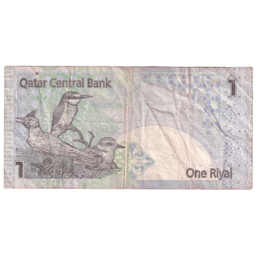 Qatar 2003 1 Riyal VF 964317 Banknote