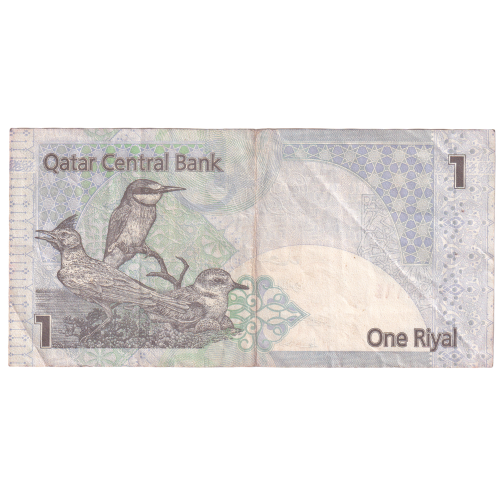 Qatar 2003 1 Riyal VF 499164 Banknote 