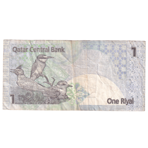 Qatar 2003 1 Riyal VF 665503 Banknote 