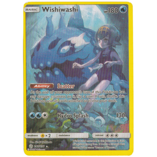 Pokémon Basic Wishiwashi Hp 180 Card