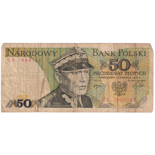 Poland 1979 50 Zlotych F CE 7862160 Banknote