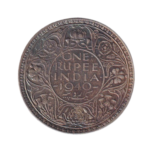 India 1940 1 Rupee F George King Emperor Coin