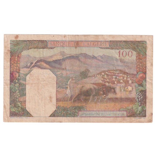 Algeria 1942 100 Francs F 57797359 Banknote