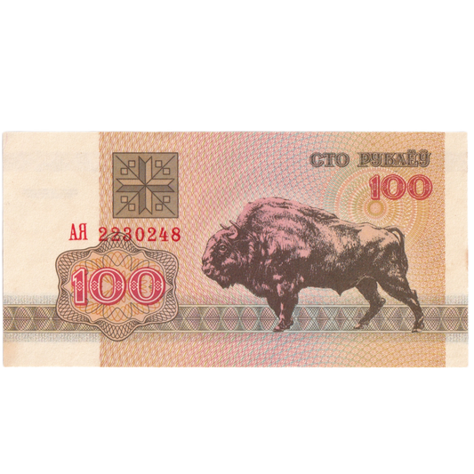 Belarus 1992 100 Rubles UNC 2230248 Banknote 