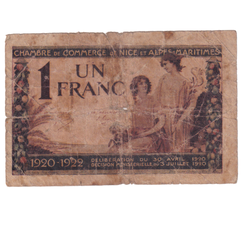 France 1920 1 Un Franc F 0,002,673 Banknote