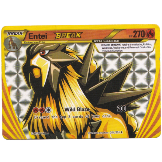 Pokemon Entei Break HP 270 card