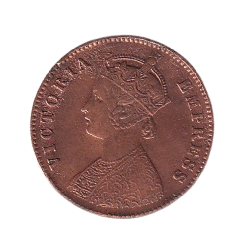 India 1897 1/4 Anna VF Coin