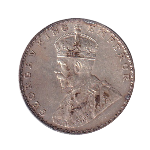 Indian 1912 1 Rupee F George V King Emperor Coin