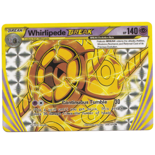 Pokemon Whirlipede break hp 140 card