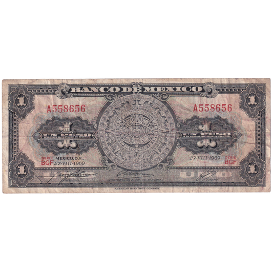 Mexico 1969 1 Peso A558656