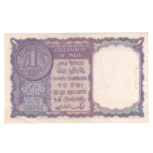 India 1963 1 Rupee F K19 793898 Banknote