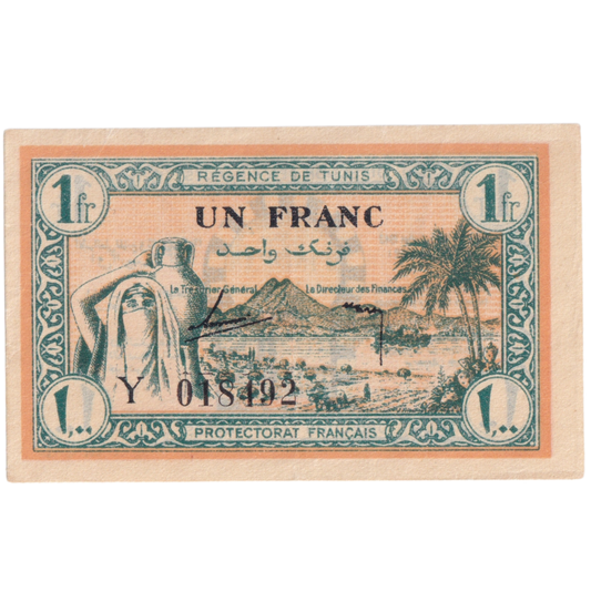 Tunisian 1 Franc 018192