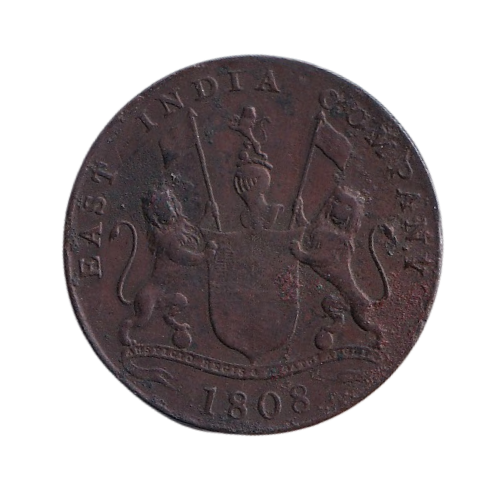Indian 1808 XX Coin Madras VF East India Company Coin