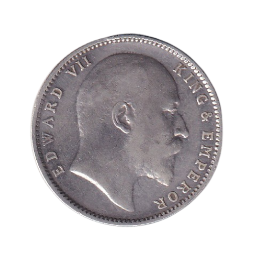 Indian 1903 1 Rupee F Edward VII King & Emperor Error Coin
