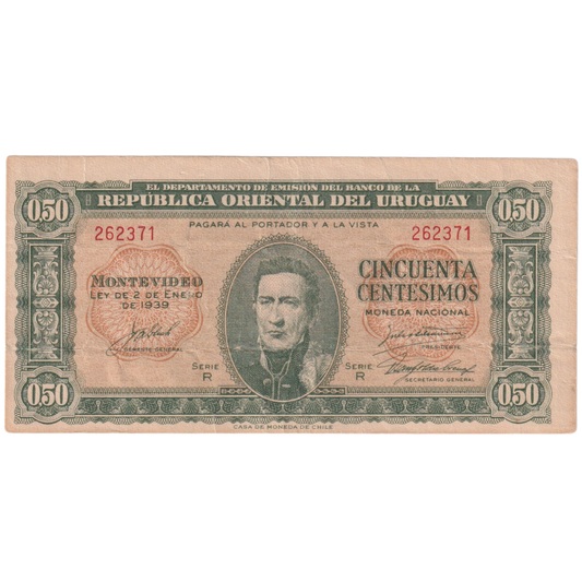 Uruguay 1939 50 Centesimos