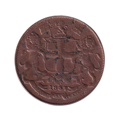 Indian 1857 1/4 Anna VF East India Company Coin