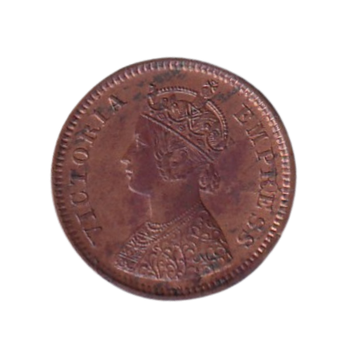 Indian 1888 1/2 Pice UNC Victoria Empress Coin