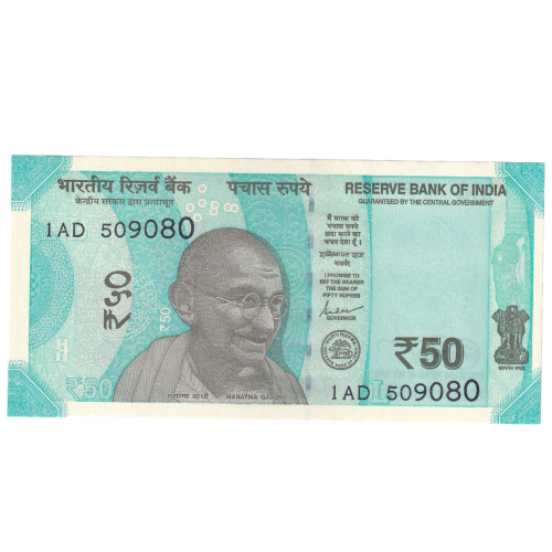 India 2019 50 Rupees VF 1AD 509080 Banknote