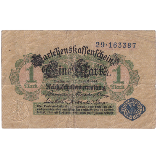 Germany 1914 1 Mark 29163387