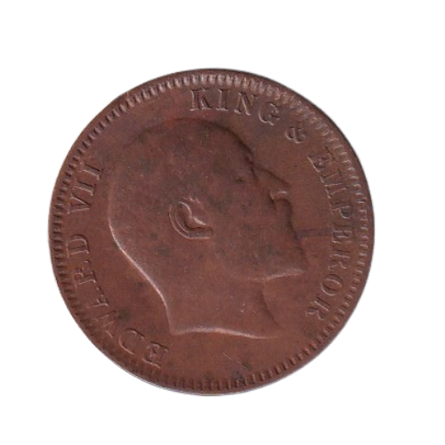 Indian 1905 1/4 Anna UNC Edward VII King Emperor Error Coin