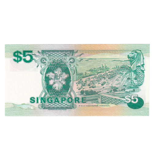 Singapore 1997 5 Dollar UNC B/6 302094 Banknote