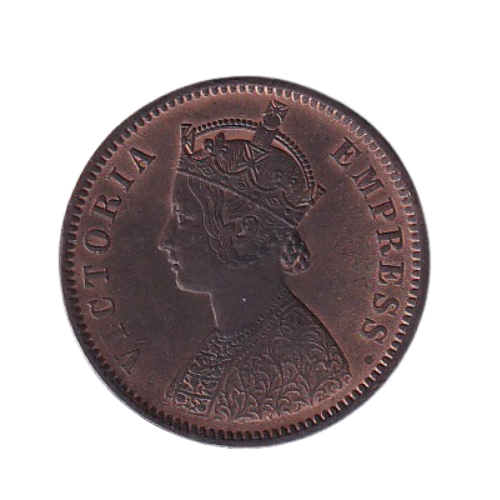 Indian 1879 1/4 Anna UNC Victoria Empress Coin
