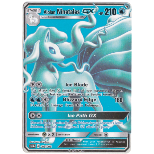 Alolan ninetales GX hp210