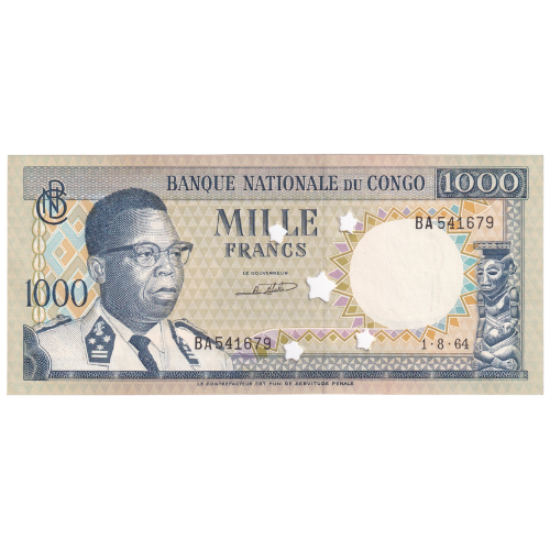 CONGO 1964 1000 Francs BA 541678