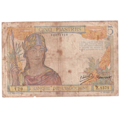 Indochina 5 Piastres 