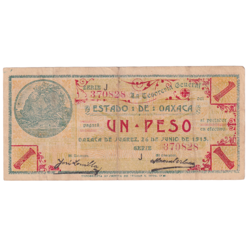 Mexico 1915 1 Peso 370828