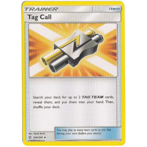 Trainer Tag call 206/236